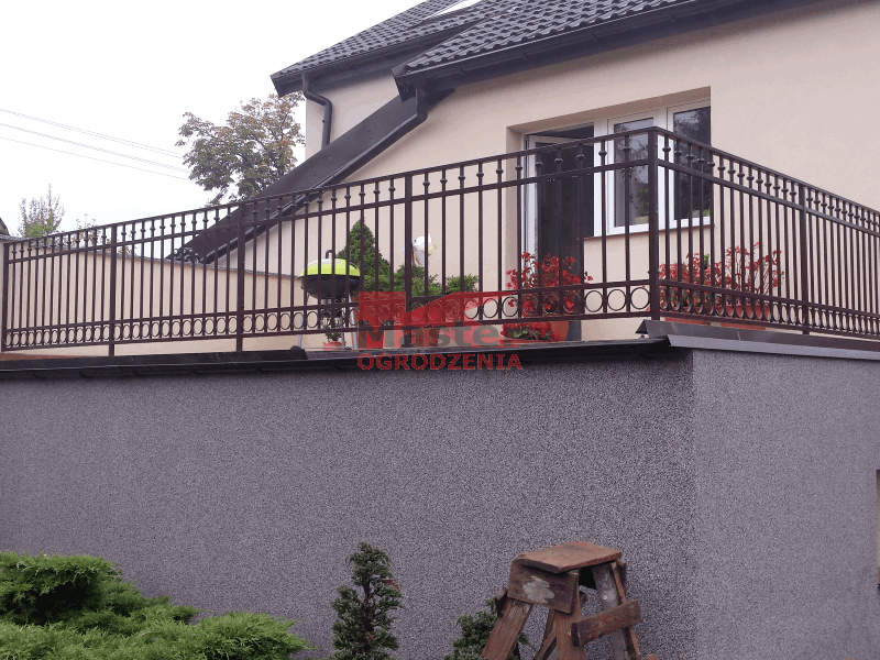 balustrada tarasowa kuta metalowa ozdobna koła wrocław