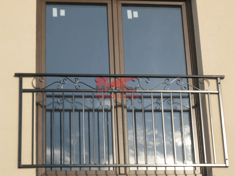 balustrada okienna francuska metalowa kuta wrocław