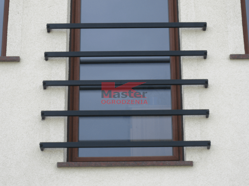 balustrada okienna nowoczesna poziome profile wrocław