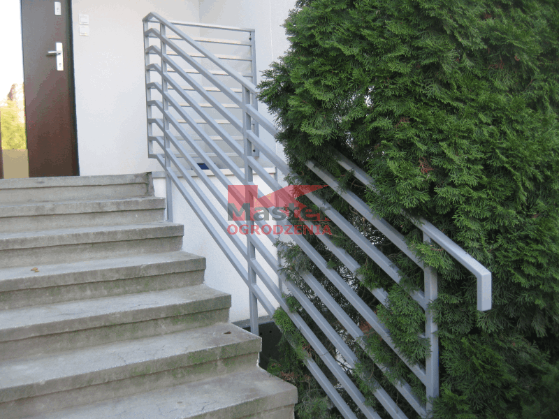 barierka balustrada schodowa pozioma nowoczesna metalowa wrocław