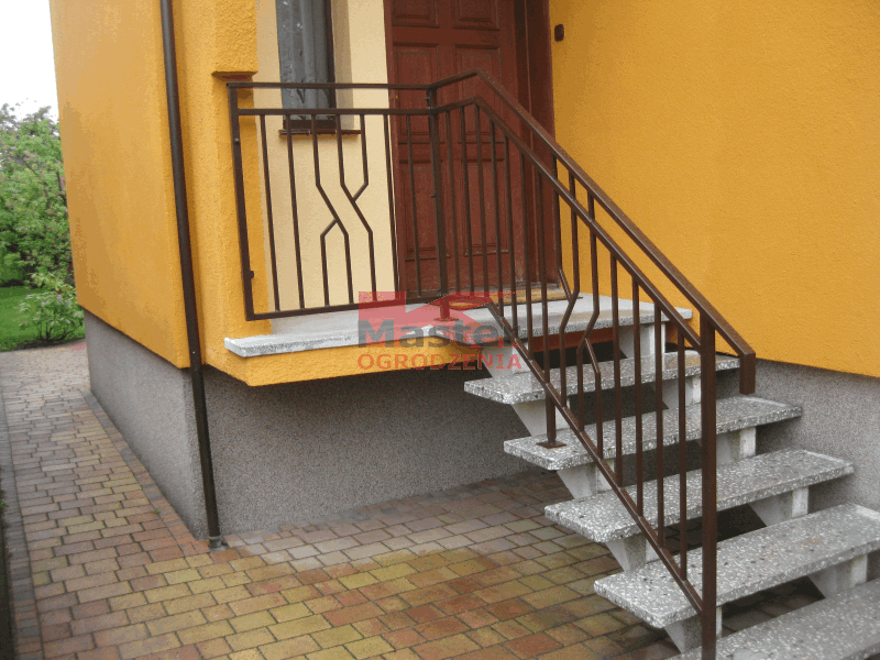 balustrada prosta nowoczesna tradycyjna metalowa wroclaw
